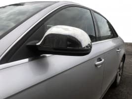Хром накладки на зеркала Carmos из нержавейки для Audi A6 С6 Sedan 2009-2012 Хром зеркал Ауди А6 С6 2шт