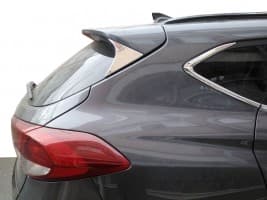 Хром треугольники на крышку багажника Carmos из нержавейки для Hyundai Tucson TL 2016-2021 Хром на Хюндай Туксон