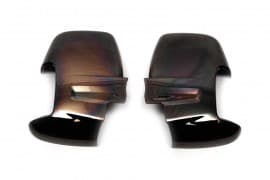 Хром накладки на зеркала Omsa Line из ABS-пластика для Ford Transit 2014+ Хром зеркал Форд Транзит 2шт Черный хром Omsa
