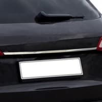 Хром накладка над номером Omsa Line из нержавейки для Audi A4 B9 Sd 2015-2022 Планка над номером на Ауди А4 Б9