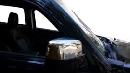 Хром накладки на зеркала Carmos из нержавейки для Jeep Cherokee 2007-2013 Хром зеркал Джип Чероки 2шт Carmos