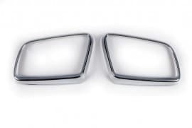 Хром обводки на зеркала Carmos из ABS-пластика для BMW 5 E-60/61 2003-2010 Хром зеркал БМВ 5 E-60/61 2шт Carmos
