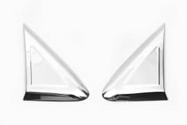 Хром накладки возле зеркала Carmos из нержавейки для Mercedes Sprinter 2018+ Хром зеркал Мерседес Спринтер 2шт Carmos