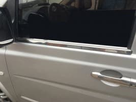 Хром молдинг нижней окантовки стекол Carmos для Mercedes Vito W639 2010-2015 Хром молдинг на Мерседес Вито W639 2шт