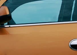 Хром молдинг нижней окантовки стекол Omsa Line для Opel Corsa C 2000+ Хром молдинг на Опель Корса Ц 4шт