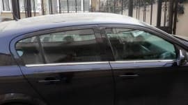 Хром молдинг нижней окантовки стекол Carmos для Opel Astra H Hb 2004-2013 Хром молдинг на Опель Астра 4шт