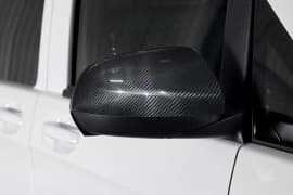 Накладки на зеркала под карбон Omsa Line из ABS-пластика для Mercedes Vito W447 2014+ Хром зеркал Мерседес Вито W447 2шт 