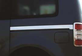 Хром молдинг под сдвижную дверь Omsa Line из нержавейки для Volkswagen Caddy 2010-2015 Молдинг Фольксваген Кадди Maxi база 2шт