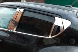 Carmos Хром молдинг дверных стоек Carmos из нержавейки для Nissan Juke 2014-2019 Хром молдинг на Ниссан Жук 8шт