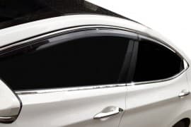 Хром молдинг полной окантовки стекол Omsa Line для Hyundai Elantra 2011-2015 Молдинг стекла на Хюндай Элантра 10шт
