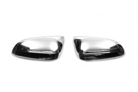 Хром накладки на зеркала Libao из ABS-пластика для Toyota Highlander 2014-2019 Хром зеркал Тойота Хайлендер 2шт Libao
