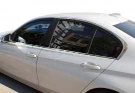 Хром молдинг полной окантовки стекол Omsa Line для BMW 3 F30/31 2012-2019 Молдинг стекла на БМВ 3 F30/31 8шт