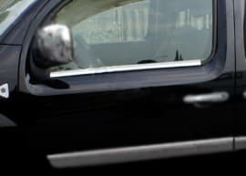 Хром молдинг нижней окантовки стекол Carmos для Renault Kangoo 2008-2020 Хром молдинг на Рено Кенго 2шт