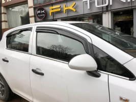 Хром молдинг нижней окантовки стекол Carmos для Opel Corsa D 2007-2014 Хром молдинг на Опель Корса Д 6шт