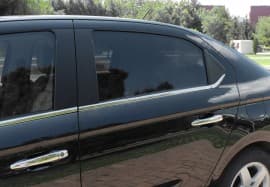 Хром молдинг нижней окантовки стекол Carmos для Peugeot 301 2008-2012 Хром молдинг на Пежо 301 4шт