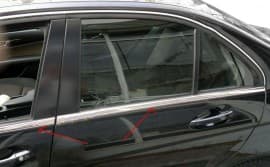 Хром молдинг нижней окантовки стекол Carmos для Mercedes C-сlass W204 2007-2015 Хром молдинг на Мерседес С W204 6шт