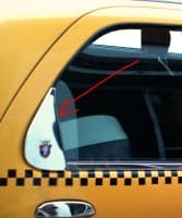Хром треугольник на стекло Carmos для Fiat Albea 2002-2012 Хром молдинг на Фиат Альбеа