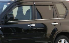 Хром молдинг нижней окантовки стекол Carmos для Nissan X-Trail T31 2010-2014 Хром молдинг на Ниссан Х-Трейл Т31 6шт