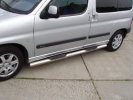 Боковые пороги трубы с проступью D60 для Citroën Berlingo 1996-2008