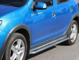 Боковые пороги площадки D42 для Dacia Sandero (Stepway) 2012-2020 Can-Otomotiv