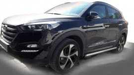 Боковые пороги трубы D60 для Hyundai Tucson 3 2015-2020 Can-Otomotiv