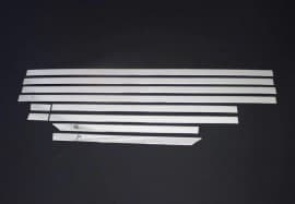Хром молдинги нижней окантовки стекол для Citroen Jumper 2007-2014 из нержавейки длинная база 10шт