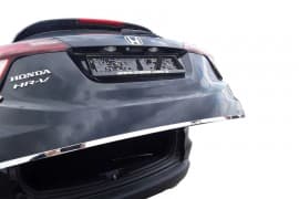 Хром накладка на кромку багажника для Honda HR-V 2014-2021 из нержавейки  Omsa