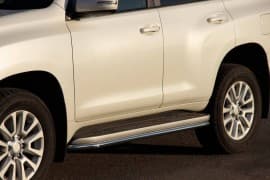 Защита штатного порога Окантовка для Toyota Land Cruiser Prado 150 2009-2013