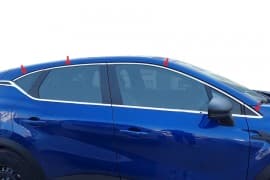 Хром молдинг верхней окантовки стекол для Renault Captur 2019+ 8шт