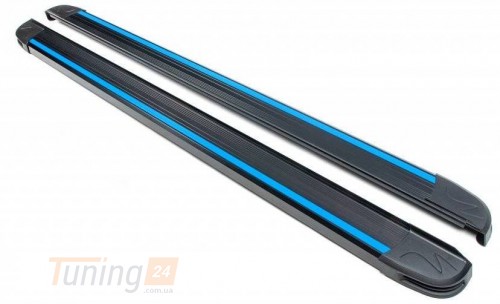 Erkul Боковые пороги площадки из алюминия Maya Blue для Peugeot 4008 2012+ - Картинка 2