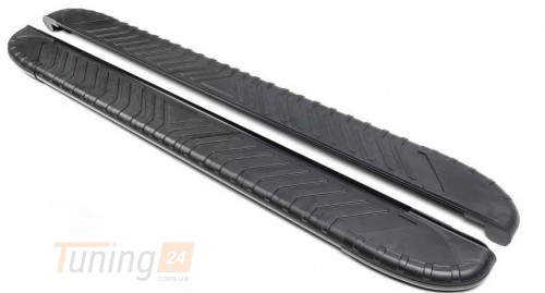 Erkul Боковые пороги площадки из алюминия Bosphorus Black для Mitsubishi Pajero 4 Wagon 2006-2014 - Картинка 2