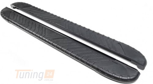 Erkul Боковые пороги площадки из алюминия Bosphorus Black для Nissan X-Trail T32 2014-2020 - Картинка 2