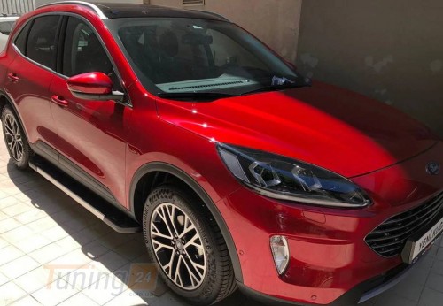 Erkul Боковые пороги площадки из алюминия RedLine V1 для Ford Kuga 2019+ - Картинка 4