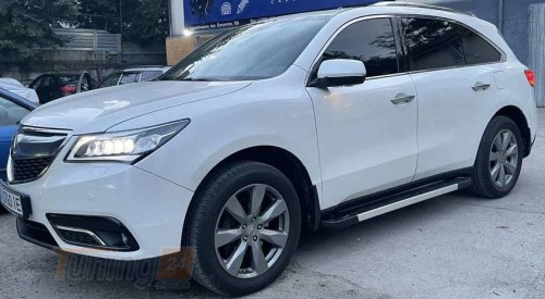 Erkul Боковые пороги площадки из алюминия RedLine V1 для Acura MDX 3 2015+ - Картинка 1