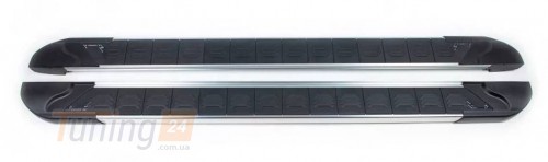 Erkul Боковые пороги площадки из алюминия RedLine V1 для Mitsubishi Pajero 4 Wagon 2006-2014 - Картинка 1