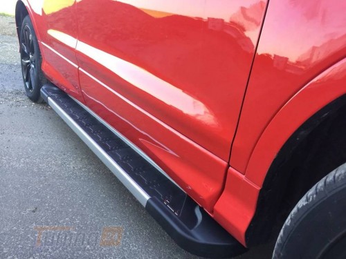 Erkul Боковые пороги площадки из алюминия RedLine V1 для Ford Kuga 2012-2019 - Картинка 3