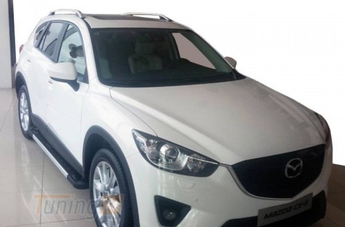 Erkul Боковые пороги площадки из алюминия RedLine V1 для Mazda CX-5 2011-2017 - Картинка 1