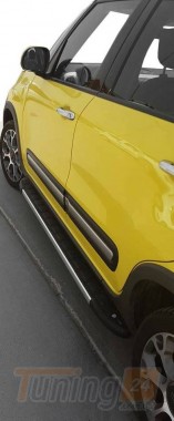 Erkul Бічні пороги майданчика з алюмінію Duru для Fiat 500L 2012  - Зображення 1