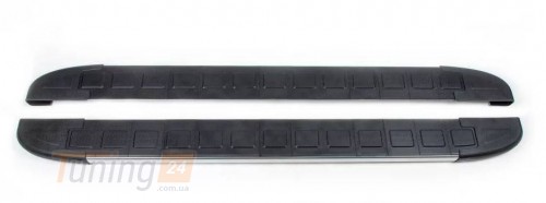 Erkul Боковые пороги площадки из алюминия Duru для Mitsubishi Pajero 4 Wagon 2006-2014 - Картинка 1