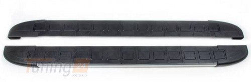 Erkul Боковые пороги площадки из алюминия Duru для Mitsubishi L200 4 2006-2012 - Картинка 1