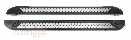 Erkul Боковые пороги площадки из алюминия Vision New Black для Mini Cooper Clubman 2014+ - Картинка 1