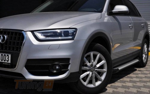 Erkul Бічні пороги алюмінієвого майданчика Allmond Grey для Audi Q5 2008-2017 - Зображення 1