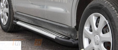 Erkul Боковые пороги площадки из алюминия X5-тип для Citroën C4 Aircross 2012+ - Картинка 1