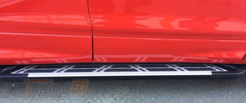Erkul Боковые пороги площадки из алюминия Sunrise для Ford Kuga 2012-2019 - Картинка 3