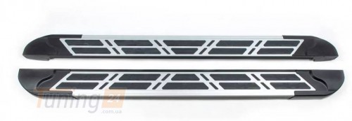 Erkul Боковые пороги площадки из алюминия Sunrise для Mitsubishi L200 4 2006-2012 - Картинка 1