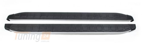 Erkul Боковые пороги площадки из алюминия Fullmond для Mitsubishi Pajero 4 Wagon 2006-2014 - Картинка 1