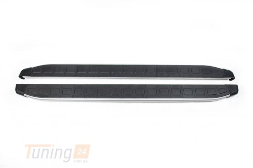 Erkul Боковые пороги площадки из алюминия Fullmond для Mitsubishi L200 4 2012-2015 - Картинка 1