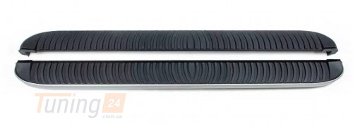 Erkul Боковые пороги площадки из алюминия Tayga Grey для Mitsubishi ASX 2010-2012 - Картинка 1