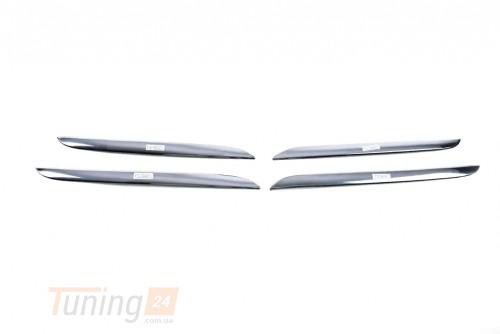 Carmos Хром накладки на решетку радиатора для Mercedes C-сlass W205 2014-2021 из нержавейки 4шт - Картинка 3