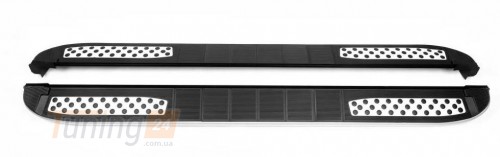 Erkul Боковые пороги площадки из алюминия Tayga V2 для Peugeot 4008 2012+ - Картинка 1